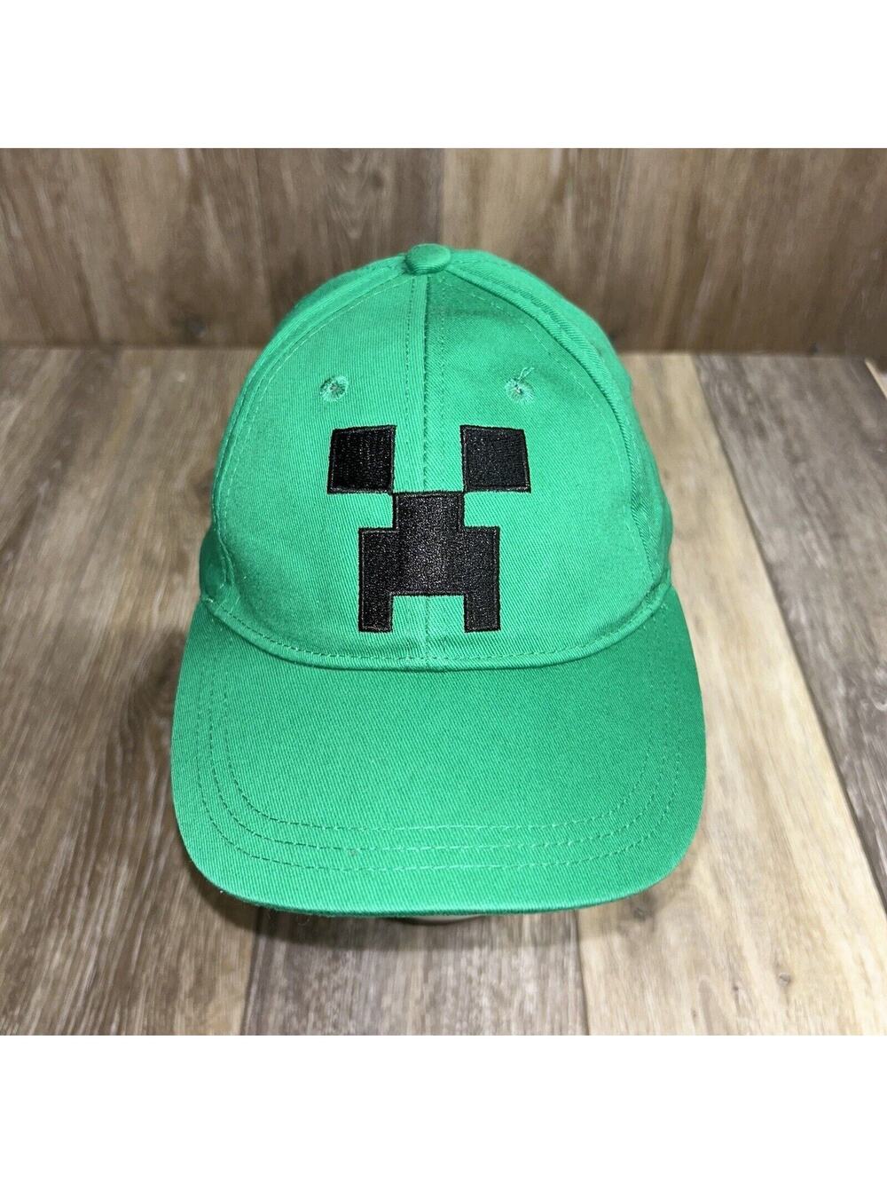 Minecraft Jinx Hat Cap Creeper Baseball Green Youth Adjustable OSFM